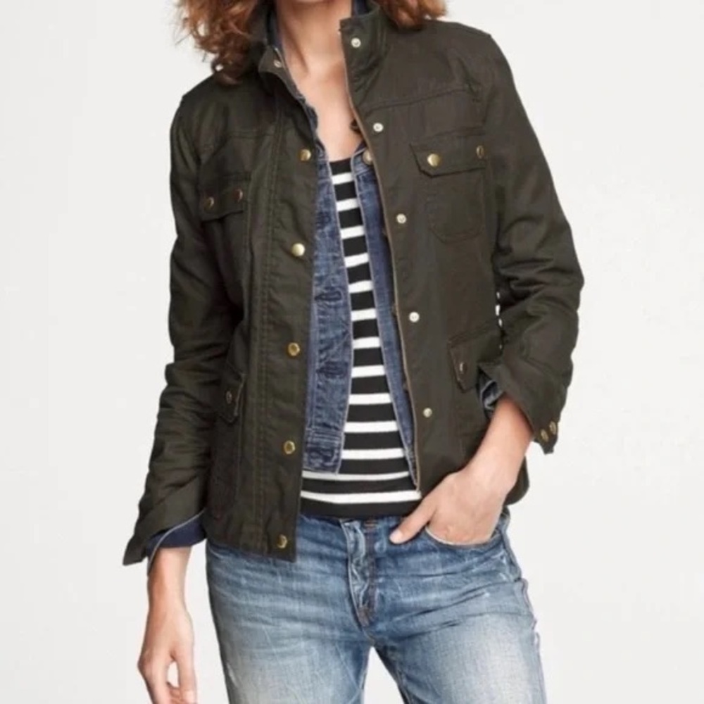 J.Crew Black Label Downtown Field Utility Jacket in Moss Size S